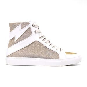 Zadig & Voltaire Sneakers 37 (6) High Flash High Top Glitter Genuine Leather
